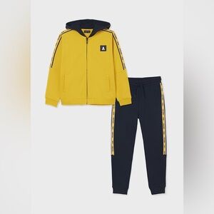 Mayoral Mustard and Navy Kids Set